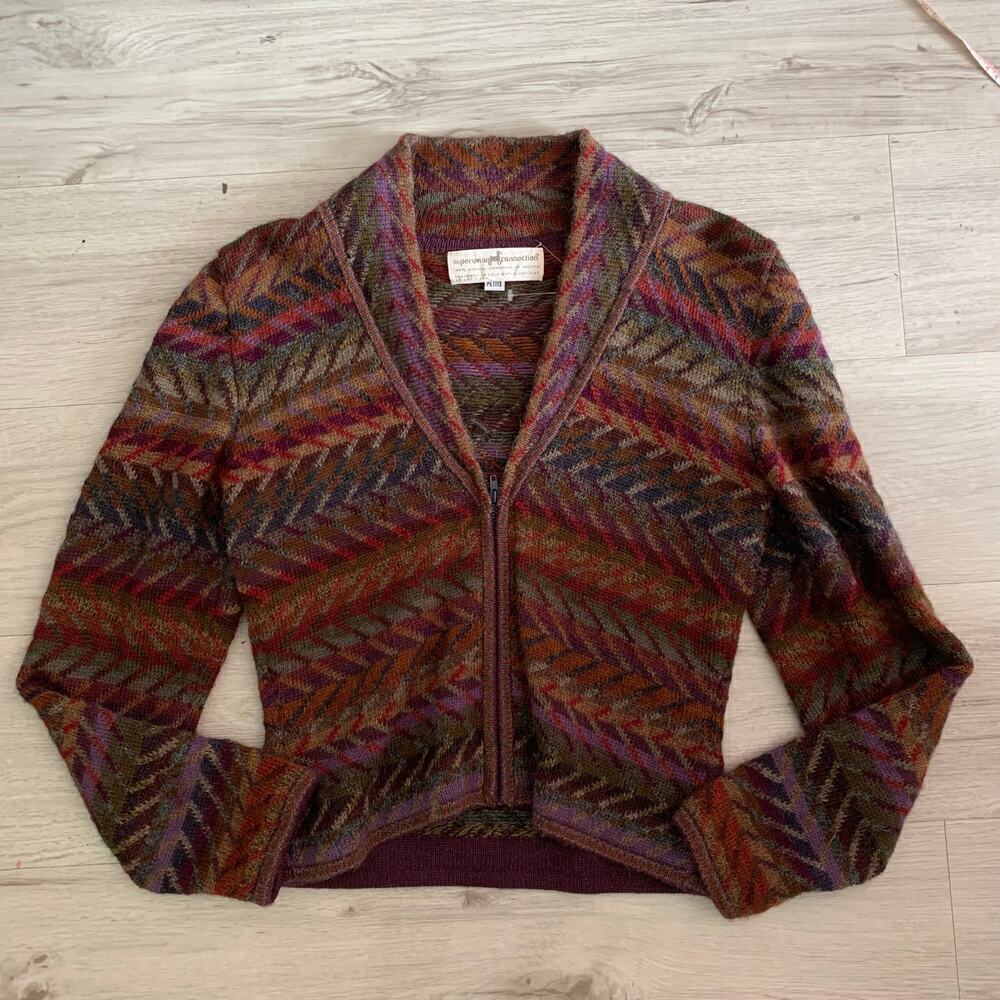 Peruivian Connection Alpaca Cardigan Size Petite p
